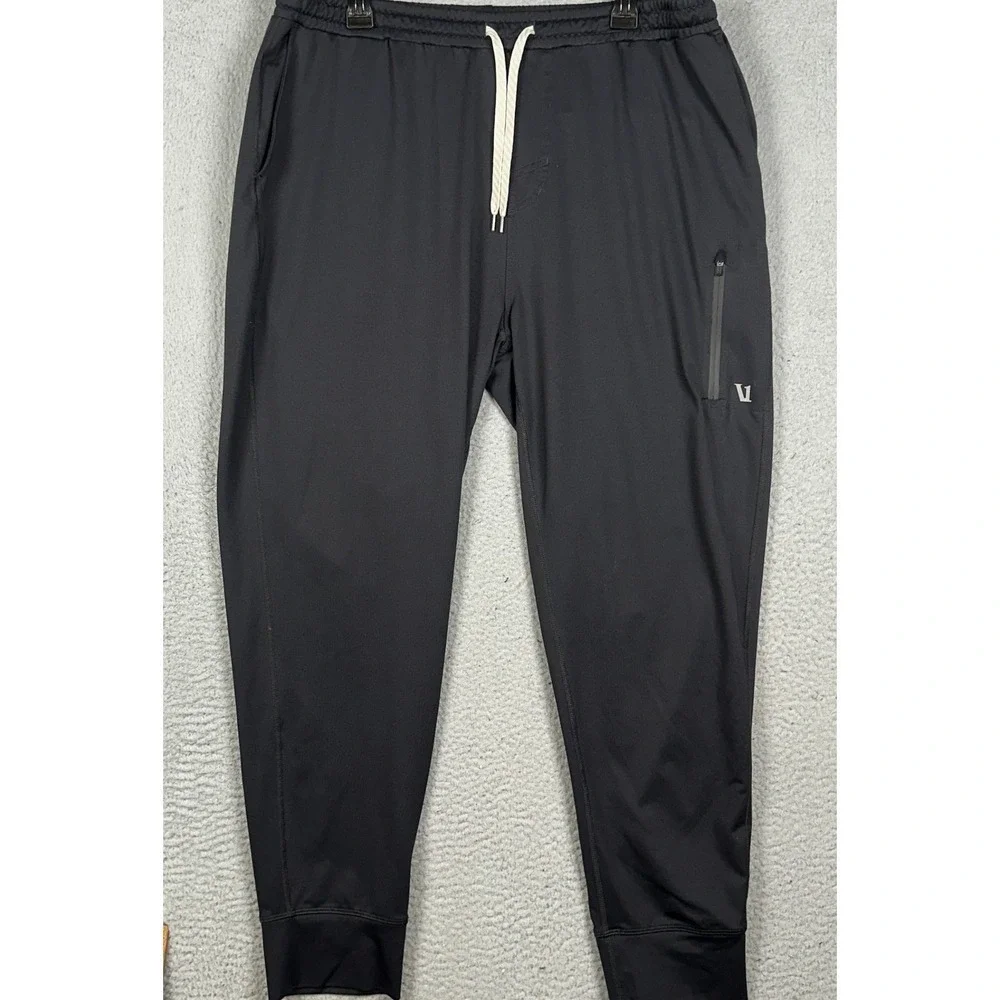Vuori Fleet Jogger Pants Men 2XL Black Athletic Running Stretch Waist Drawstring